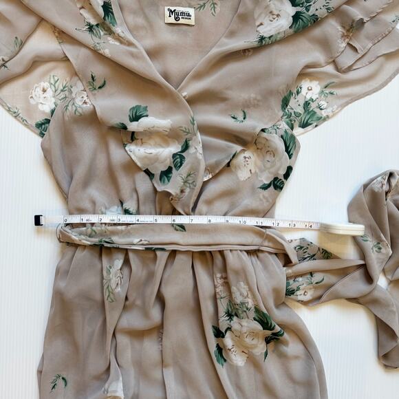 Show Me Your Mumu Floral Maxi Dress Women's Medium Chiffon Coquette Cottagecore - Picture 15 of 16